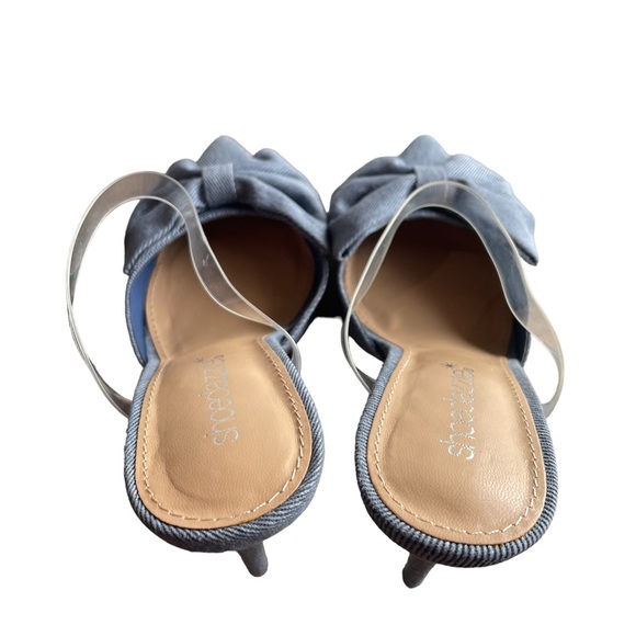 Shoedazzle Sashi Slip On Pump Denim Size 7 - Picture 4 of 11